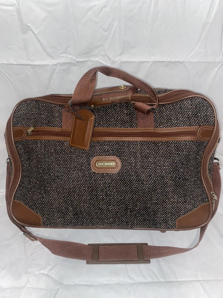 Portadores de tweed marrón vintage Jaguar de 3 piezas Foto 4 de 4