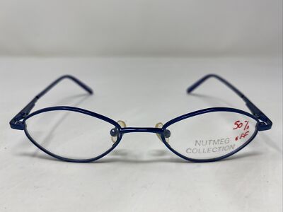 Nutmeg Collection NM87 BLUE 45-18-130 Blue Metal Full Rim Eyeglasses Frame VC71