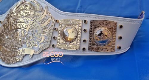 TNA World Heavyweight wrestling Championship Belt Adult Size 4mm Zinc - Picture 16 of 36