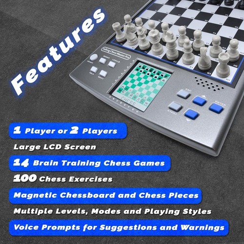 Electronic Chess Set, Computer Chess Game, Electronic Chess Board Game, Chess Se - Picture 4 of 14