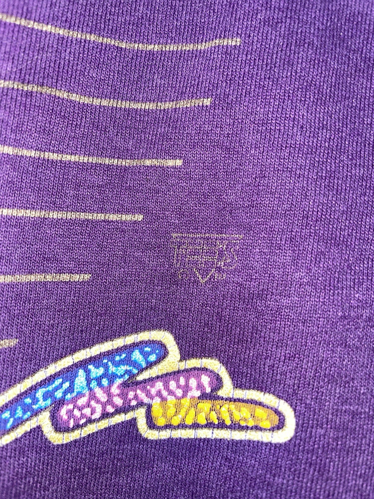 Vintage 90s Novelty Florida Palm Trees T-Shirt Adult Large Purple Beach Made USA