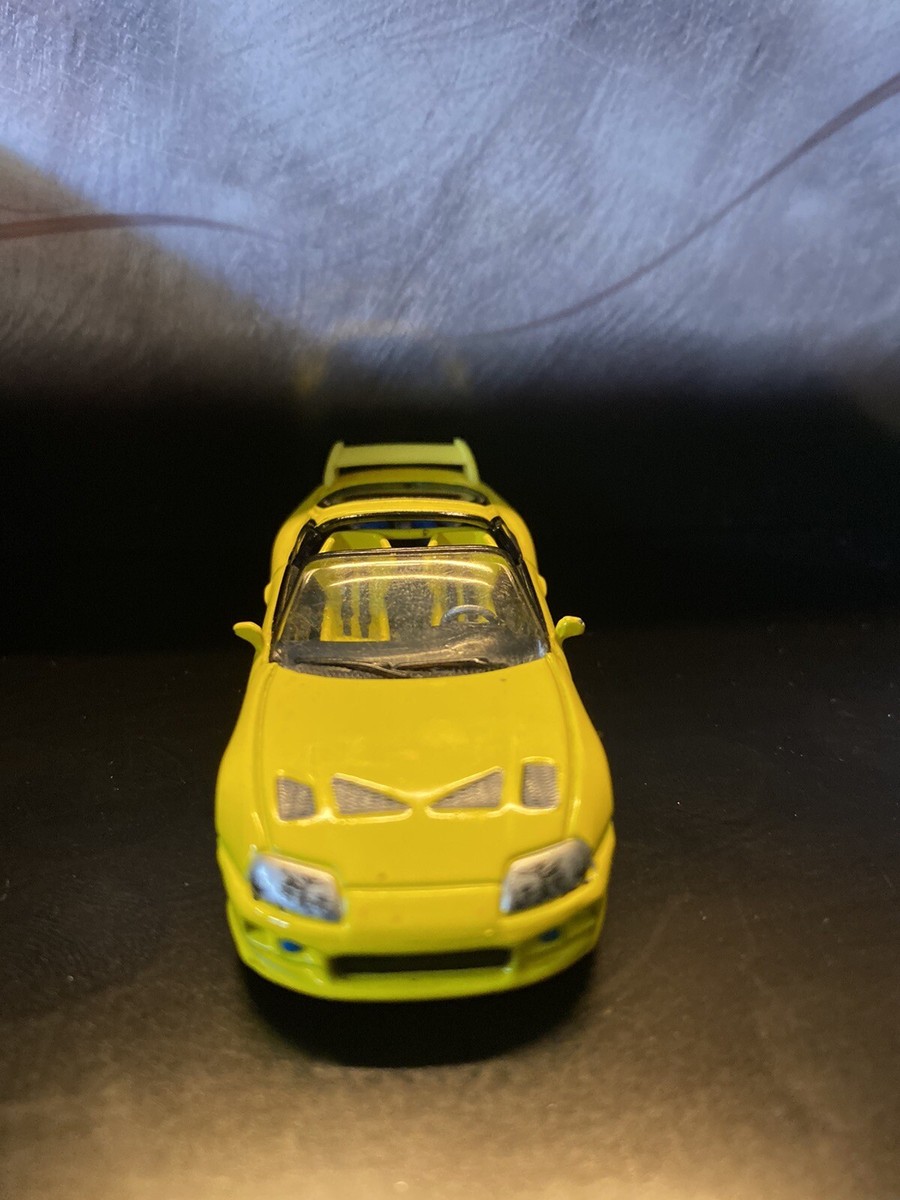 The Fast and The Furious 1995 Toyota Supra Yellow Racing Champions 