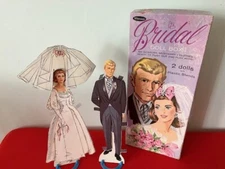 Whitman Bridal Doll Box 1968 Paper doll Clothes Paperdolls With Stands
