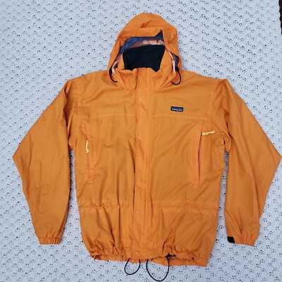 Vtg Patagonia Mens Glade Runner Windbreaker Shell Jacket Orange