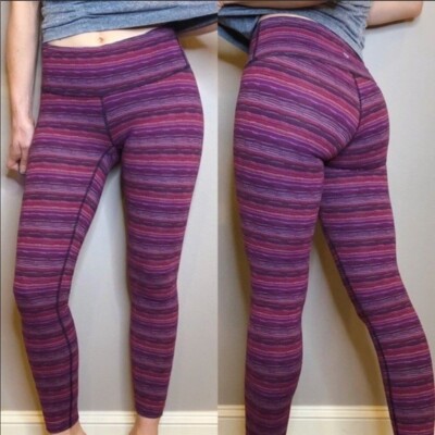 LULULEMON Purple Space Due Winder Under Leggings 4