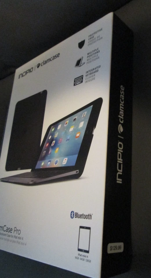 New Incipio Clamcase Pro Keyboard Folio Case Bluetooth For iPad Mini 4 - Image 2 of 4