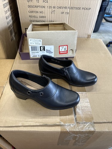 Mujer Clarks Genette Danby Talla 7.5 Cuero Mediano Excelente Estado - Imagen 2 de 10