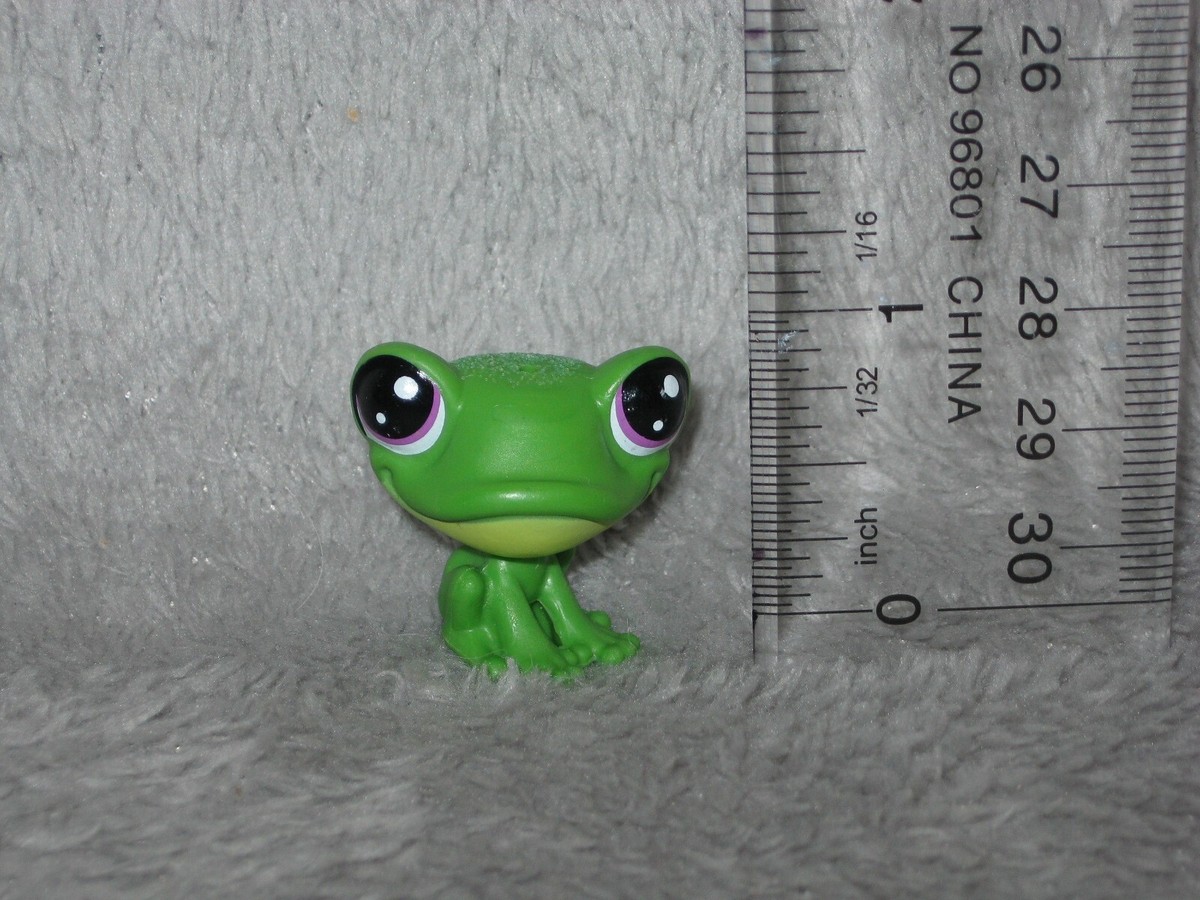 Littlest Pet Shop LPS - #23 Leapy Applegreen Mini Glitter Frog
