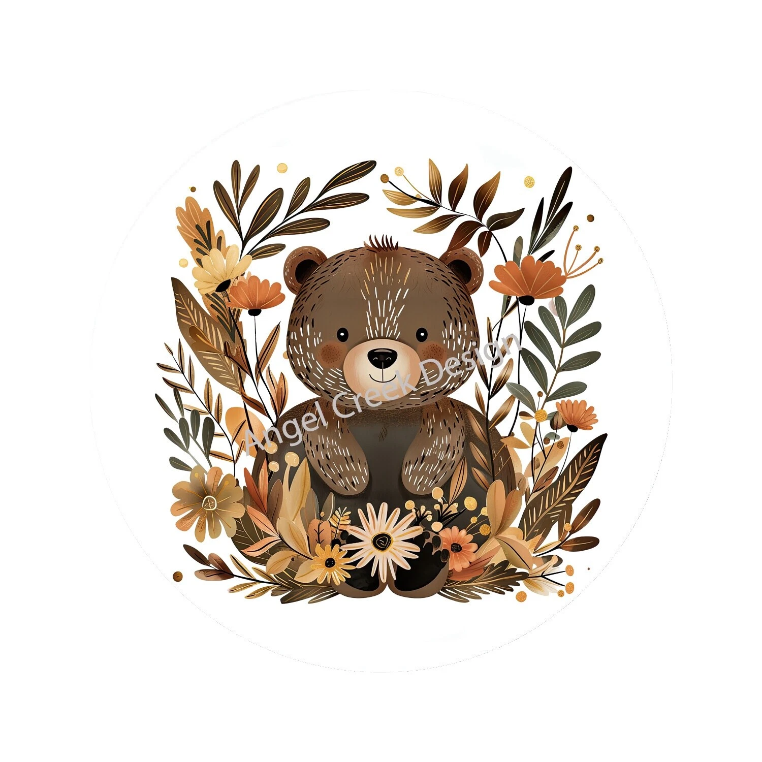 Etiquetas Pegatinas Scrapbooking Marrón