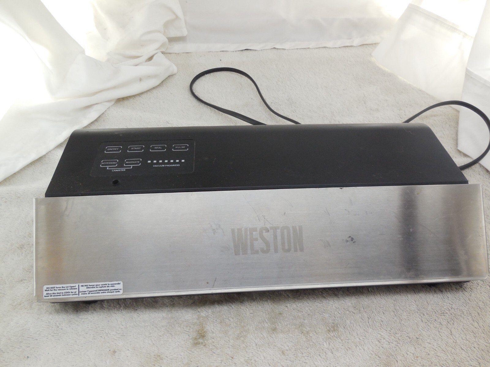 Used WESTON 650501 PRO ONE TOUCH ELECTRIC COMMERCIAL VACUUM FOOD