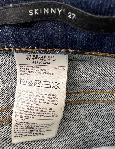 Banana Republic Damen Skinny blau Medium Wash Denim Jeans Gr. 27 Reg EUC A4710 - Bild 5 von 8