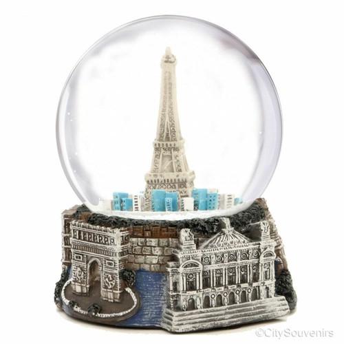 Colorido globo de nieve de París - Imagen 3 de 4