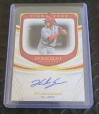 2022 IMMACULATE SIGNATURES NOLAN GORMAN AUTO 11/25 