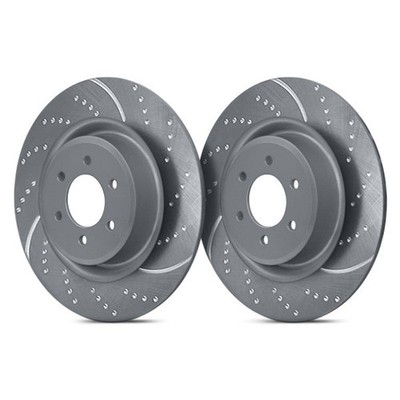 For Volkswagen Jetta 10-18 Brake Rotors EBC 3GD Series Sport Dimpled & Slotted