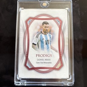 Match-Usedメモラ メッシ ジャージーカード Lionel Messi Vintage Vibes Legend Match Attax 2024/2025 Barcelona