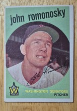 John Romonosky | 1959 Topps Baseball #267 Washington Senators