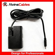 Alvin  s Cables USB-C Type-c to LP-E6P Dummy Battery Power Cable for Canon 4.9ft