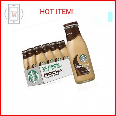 Starbucks Frappuccino Coffee Drink, Mocha, 13.7 fl oz Bottles (12 Pack)