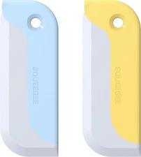 2 Pack Small Squeegees, Mini Squeegee for Windows, Mirrors, Blue & Yellow 