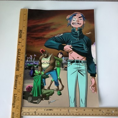 Gorillaz Band Poster Print ''Aries'' Song Machine Professional Inkjet Paper 14x10