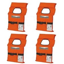 KIT 4 GIUBBOTTI DI SALVATAGGIO STOLA NADIR 100 N ISO ENTRO 6 MIGLIA ACCESSORI NA