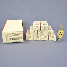 Pass & Seymour 5351-I Ivory Single Receptacle Outlets Commercial 5-20R 20A 10pcs