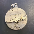 AB37 VTG ANTIQUE 60MM+ WALTHAM 8 DAYS POCKET WATCH MOVEMENT RESTORE REPAIR AS IS