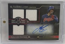 2017 Topps Museum Collection Swatches Patch Auto #/299 Francisco Lindor #DRA-FL