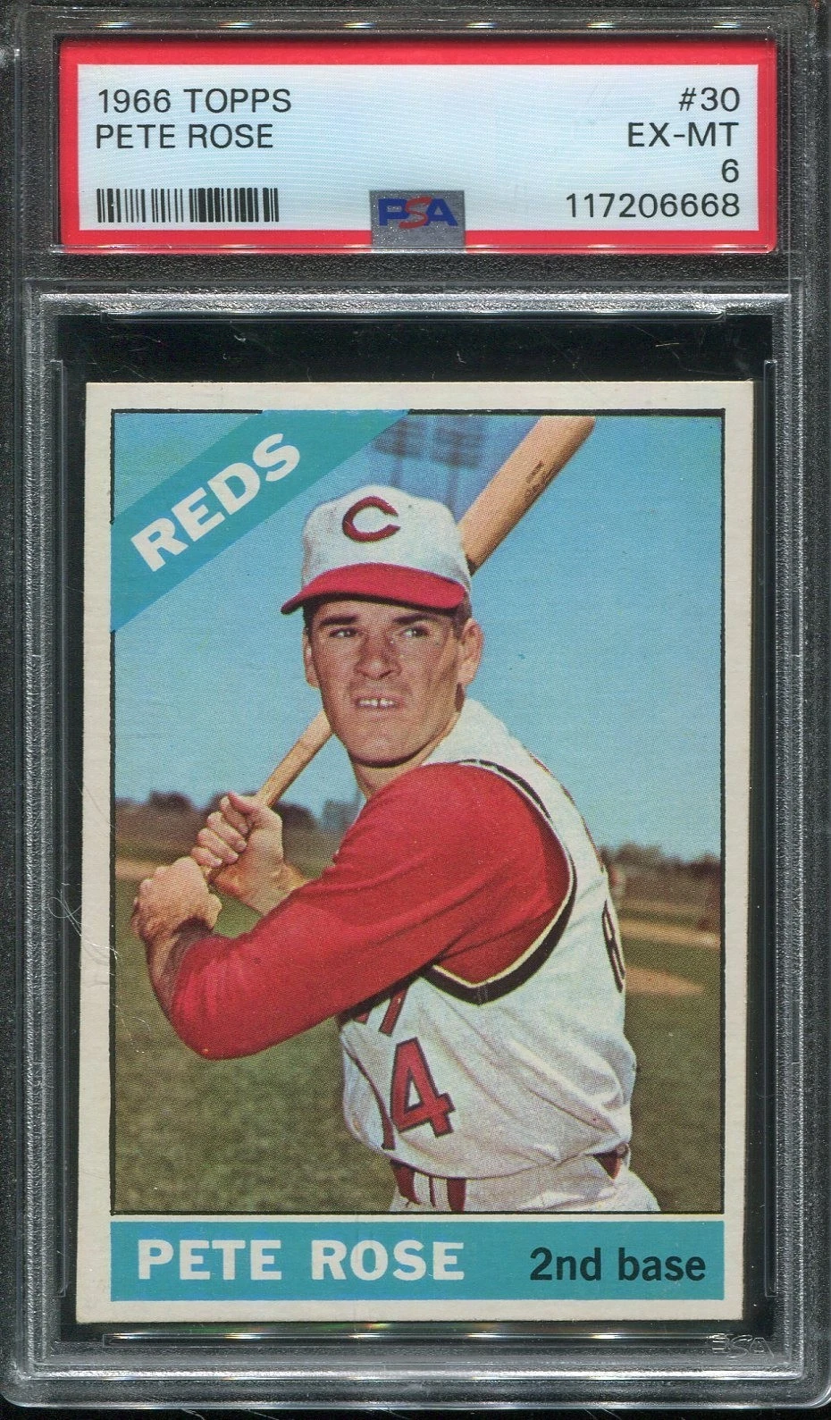 Deal for 1966 Topps #30 Pete Rose psa 6 Ex-Mt Sharp
