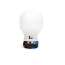 Hybrid Racing White Titanium Delrin Chicane Shift Knob Honda Acura M10x1.5mm Hybrid Racing White Titanium Delrin Chicane Shift Knob Honda Acura M10x1.5mm