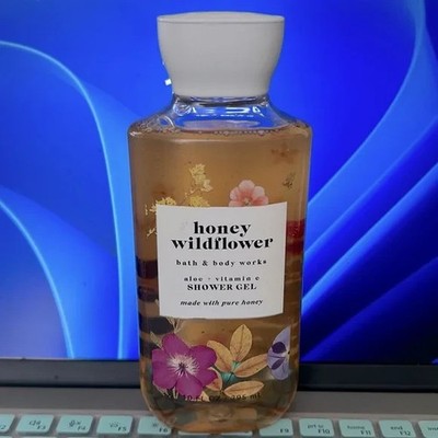 BATH & BODY WORKS HONEY WILDFLOWER ALOE + VITAMIN E SHOWER GEL BODY WASH 10 OZ