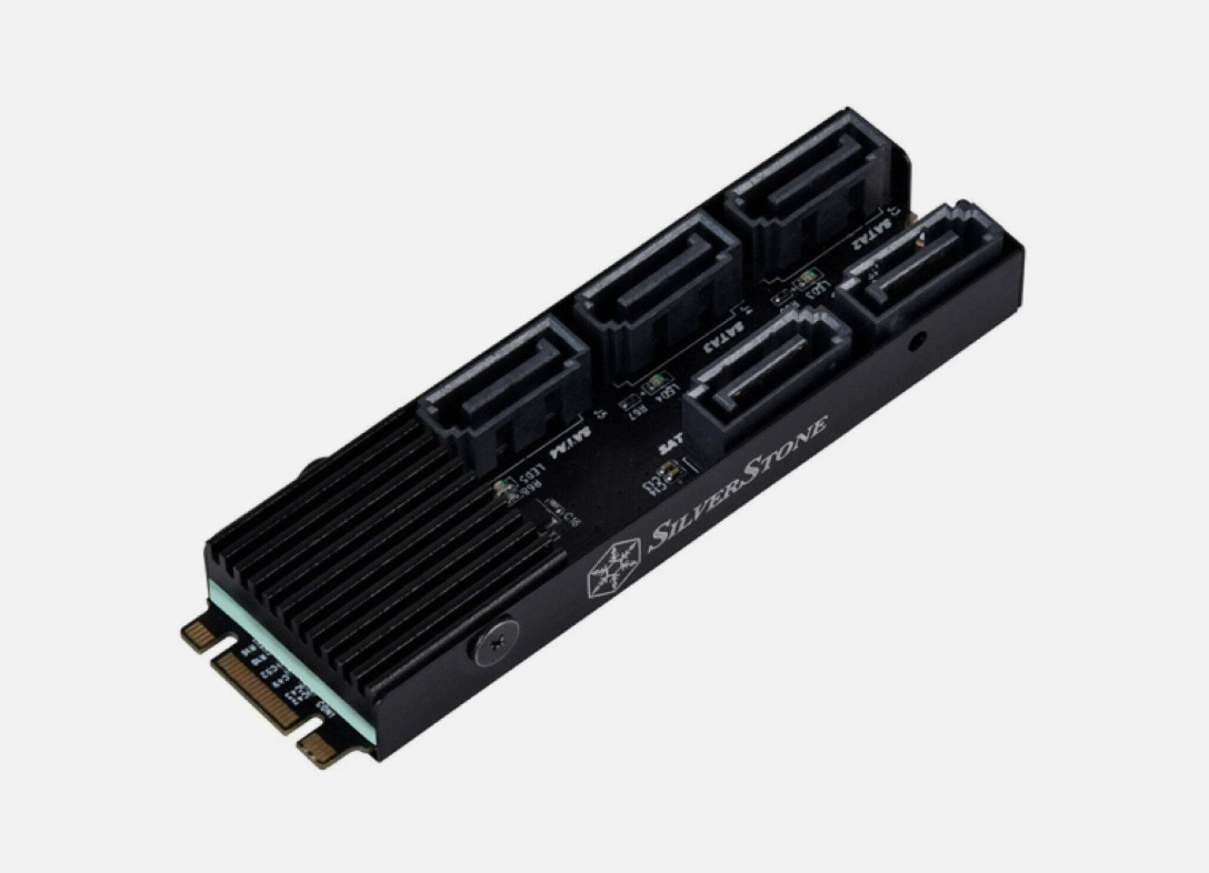 SilverStone 5-Port M2 PCIe Storage Expansion Card