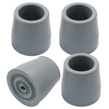 4 Pack 1 Inch Heavy Duty Rubber Cane Tips Replacement Feet Caps for Walkers