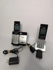 Pair of VTech Cordless telephones Model #CS5119-2 black color w/ cords works