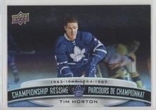 2022-23 Upper Deck Hortons Legends Championship Resume Tim Horton #CR-1 HOF 02v3