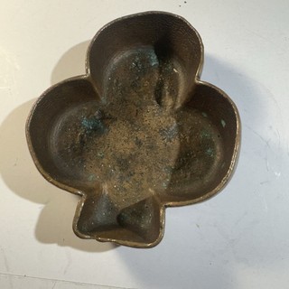 Souvenir Copper Bowl Shaped Like A Club White Pine Mine Michigan Mi 0097