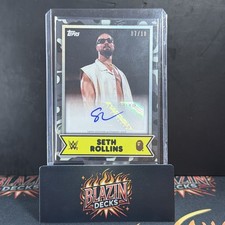 2025 Topps WWE x Bape #8A Seth Rollins Black Camo Auto /10