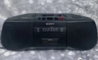 Sony CFS-B15 Portable AM/FM Radio Cassette-Recorder Tape Player Fully Tested