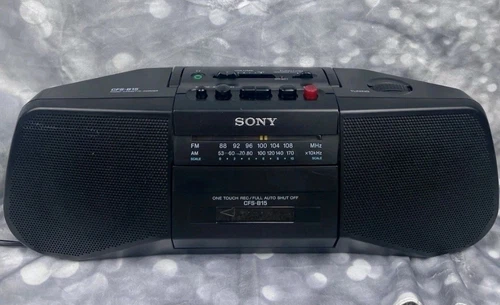 Sony CFS-B15 Portable AM/FM Radio Cassette-Recorder Tape Player Fully Tested