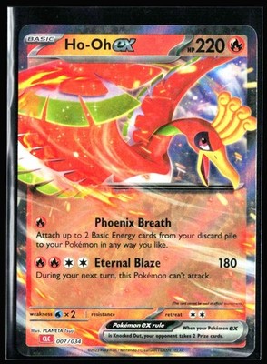 2023 Classic Collection Charizard Deck Ho-Oh ex #007 Holo Pokemon