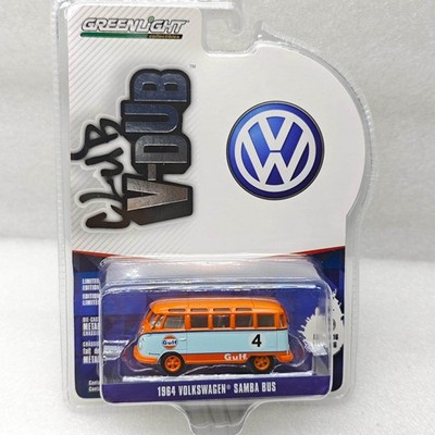 Green Light 1:64 V-Dub Series 16 1964 Volkswagen Samba Bus-Gulf Oil Racing#4