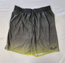 Nike Just Do It Trunks Men's XL Grey All Over Print Men's Swim Beach Shorts