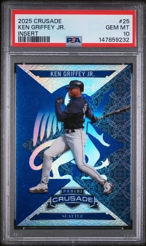 2025 Panini Crusade Crusade Inserts #25 Ken Griffey Jr. PSA 10