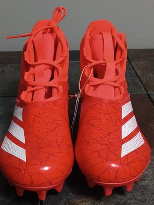 Adidas Adizero‎ Chaos Shoes Mens Size 11 Orange Mid Football Cleats AIF9717 Adidas Adizero Chaos Lineman Football Cleats IF9717 Solar  main image 4
