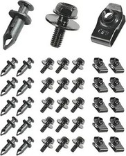 35PCS Car Engine Under Cover Splash Shield Guard Body Bolts Screws, Skid Plate B