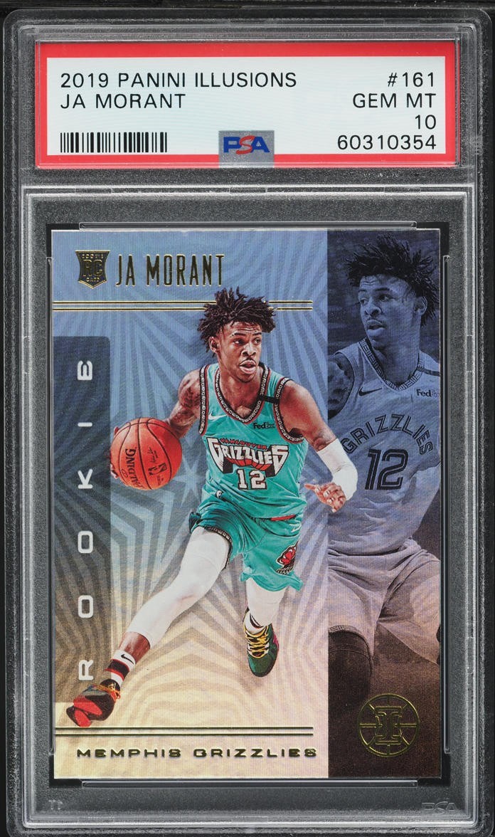 Ja Morant 2019 Panini Illusions #161 PSA 10 RC Grizzlies