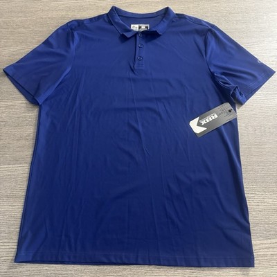 RBX Active Men s Performance Polo Shirt Size Large Navy Blue