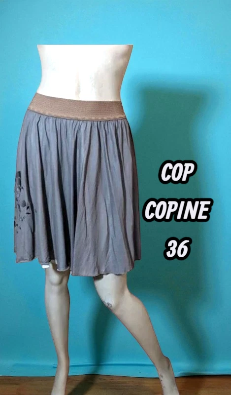Jupe Cop-Copine Taille 42 - Noir - Mini En Viscose Polyamide - Occasion Très Bon état