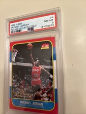 Michael Jordan 1996 Fleer Decade of Excellence Basketball Card #4 Graded PSA 8