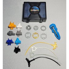 Hasbro Set of 19 Beyblade Parts Launchers Rip Cords Weight Disk Case
